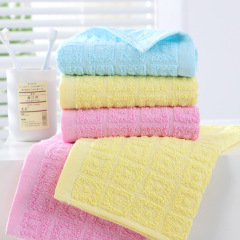方格棉毛巾情侶洗臉洗澡家用成人手帕棉質柔軟吸水不易掉毛面巾