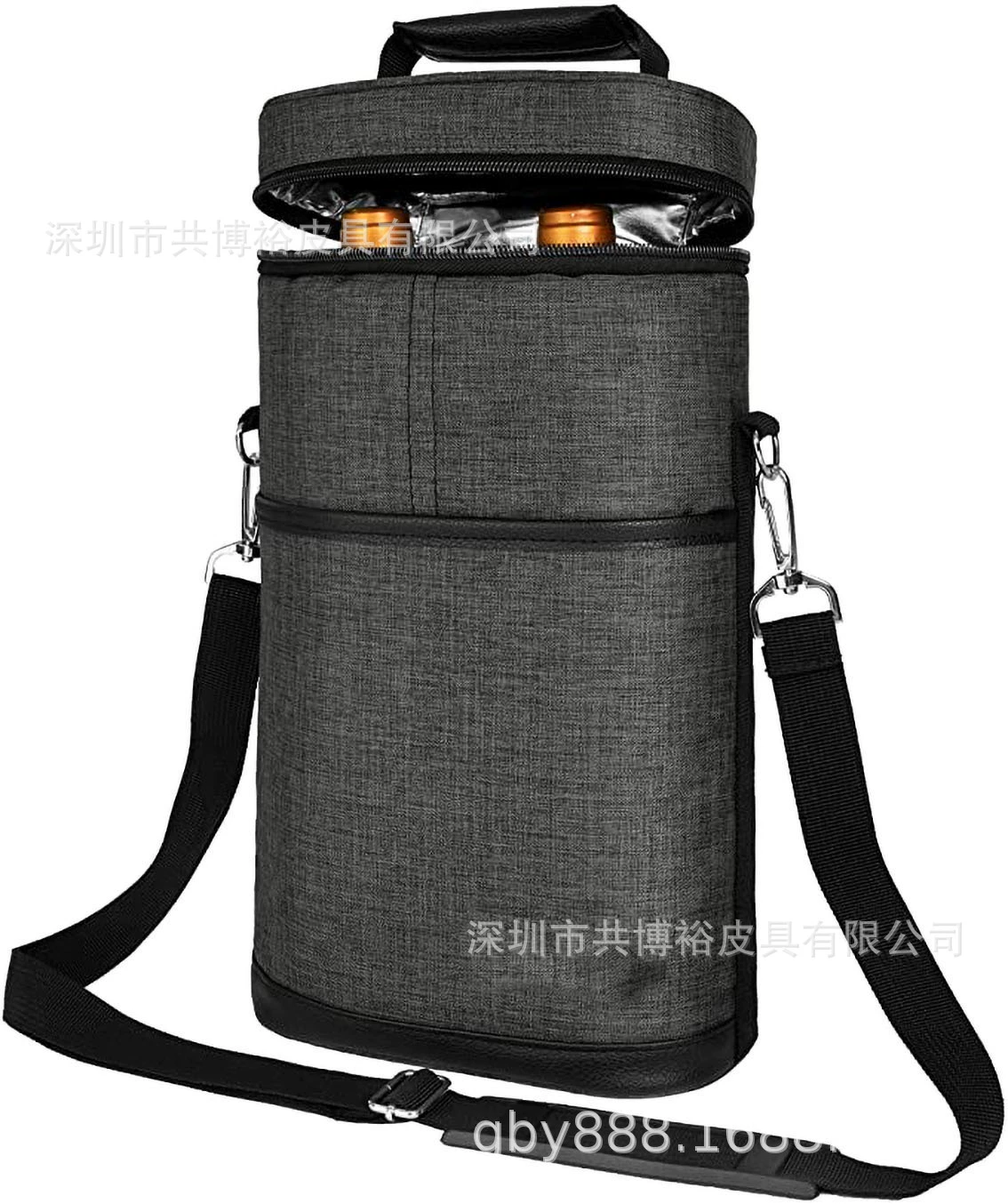 Подгонянный пакет со льдом вина 2 части охладителя вина мешок консервации еды красное вино алюминиевая пленка изоляционный мешок консервации мешок