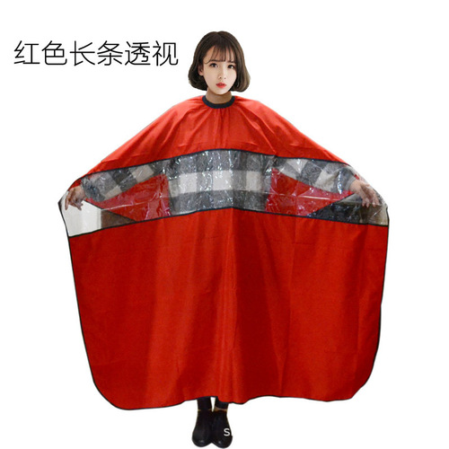 Transparent mobile phone hairdressing scarf, hairdressing scarf, large transparent haircutting scarf, adult and children's hair salon perm scarf