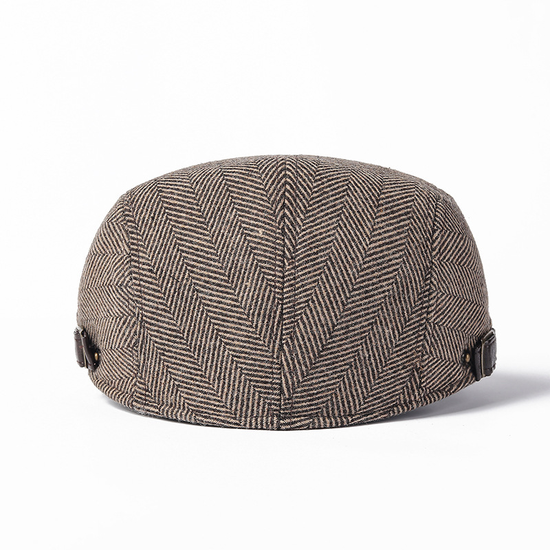 Hommes et femmes à la mode décontracté et polyvalent artistique jeunesse bec de canard chapeaux printemps et automne avant chapeaux journal chapeaux pour enfants_voghion.com