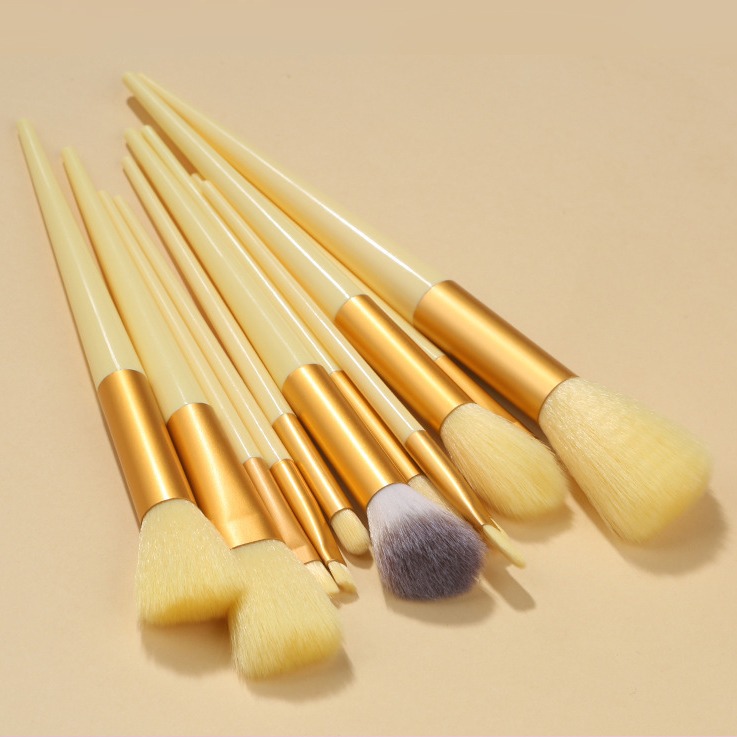 13 unids cuatro estaciones verde maquillaje cepillo traje bolsa de tela portátil suave pelo Blush cepillo sombra de ojos cepillo profesional maquillaje herramientas