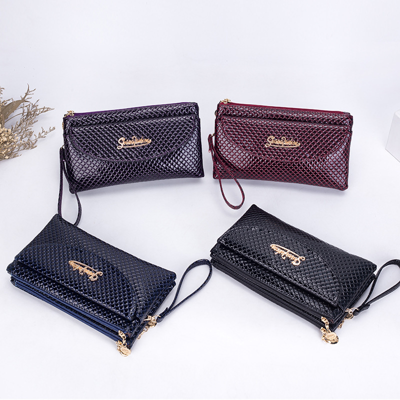 middle aged women's one shoulder twin messenger bag street stall night market vegetable market shopping coin purse running around_voghion.com