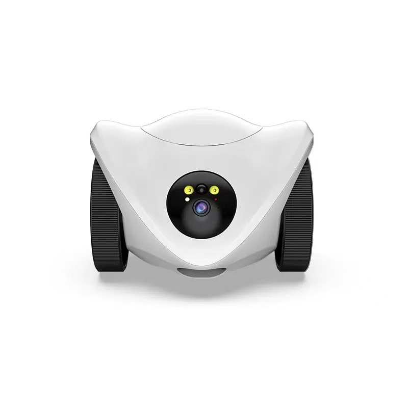 国境を越えた新しい歩行可能な監視カメラ、犬の散歩用のスマートな子供同伴者、餌やり装置、監視カメラ、音声インターホン|undefined