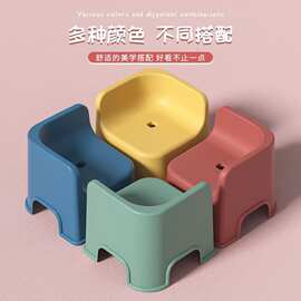 三角凳塑料小座椅特加厚幼儿园凳子靠背宝宝凳子防滑坏了包退换厂