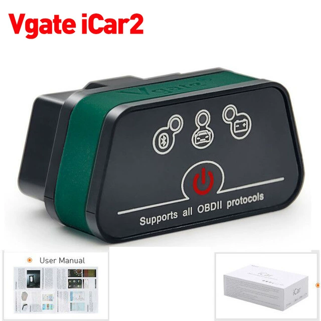 Оригинальный VGATE ICAR2 Bluetooth ELM327 OBD детектор автомобильных неисправностей