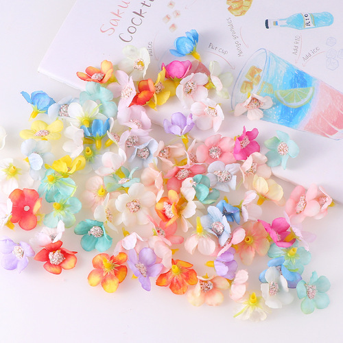 50 artificial flowers, daisies, silk flowers, handmade diy accessories, materials, small flowers, artificial flower decorations, headdress garlands