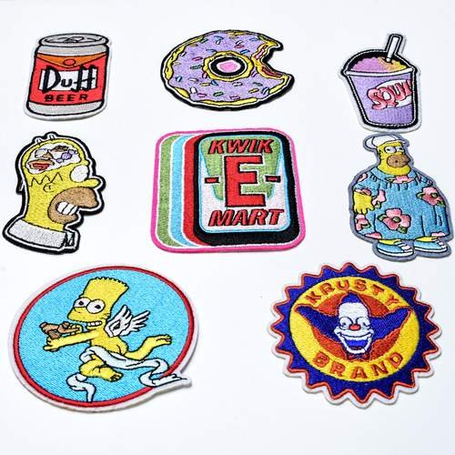 Factory direct sales cartoon animal back adhesive tape embroidery label embroidery patch embroidery chapter hot melt adhesive sticker decorative sticker