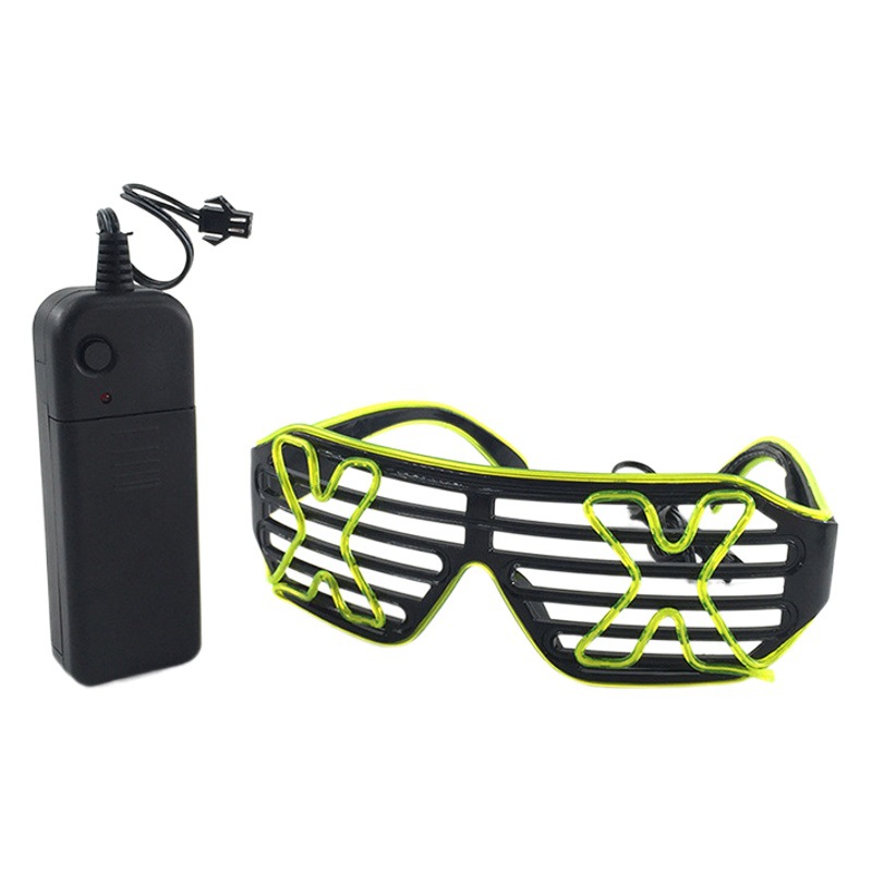 Halloween LED gafas luminosas party bar disco equipo carta LED persianas gafas EL ambiente props