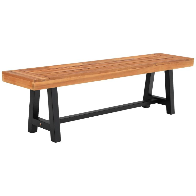 Уличная скамейка, садовая скамейка для парка, деревянная столовая скамейка для террасы, деревянная скамейка без спинки, узкая щель.