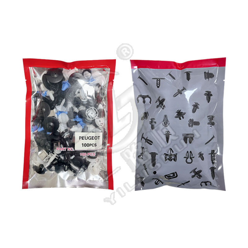 Adecuado para Peugeot panel de la puerta del coche guardia ceja rueda clip neumático rueda tornillo tapa parachoques empuje hebilla