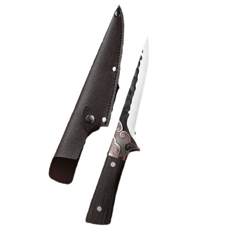 Inventario al por mayor de acero inoxidable corte de verduras forjando herramientas conjuntos de tres piezas cuchillo de corte de carne cuchillo de corte de hueso conjunto