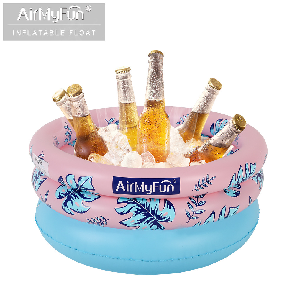 AMF | Cubo de hielo de agua inflable agua entretenimiento de agua Cubo de almacenamiento inflable flotante cubo inflable suministros de fiesta de agua