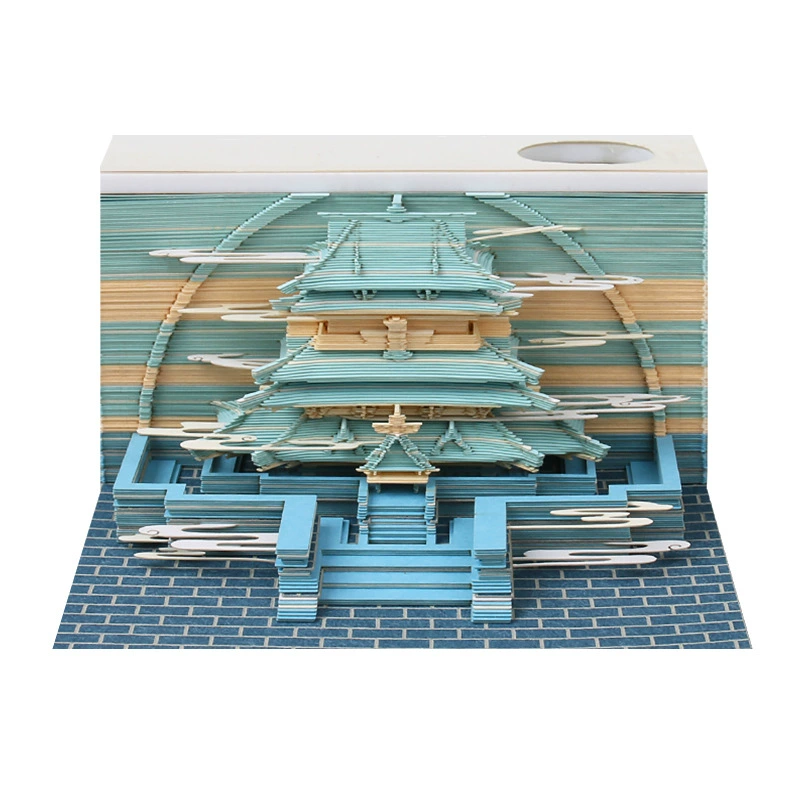 3D Castle Desk Calendar, Custom Creative Gift, 2026 Weekly Options with Lighted Covers