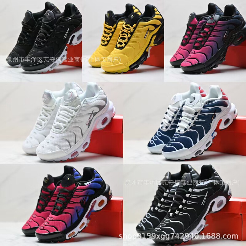 Cross-border Putian shoes, Air Max Plus TN, export-oriented, with a large air cushion, shock-absorbing, and non-slip, suitable for men and women, and for couples, designed for sports Cross-border Putian shoes, Air Max Plus TN, export-oriented, with a large air cushion, shock-absorbing, and non-slip, suitable for men and women, and for couples, designed for sports