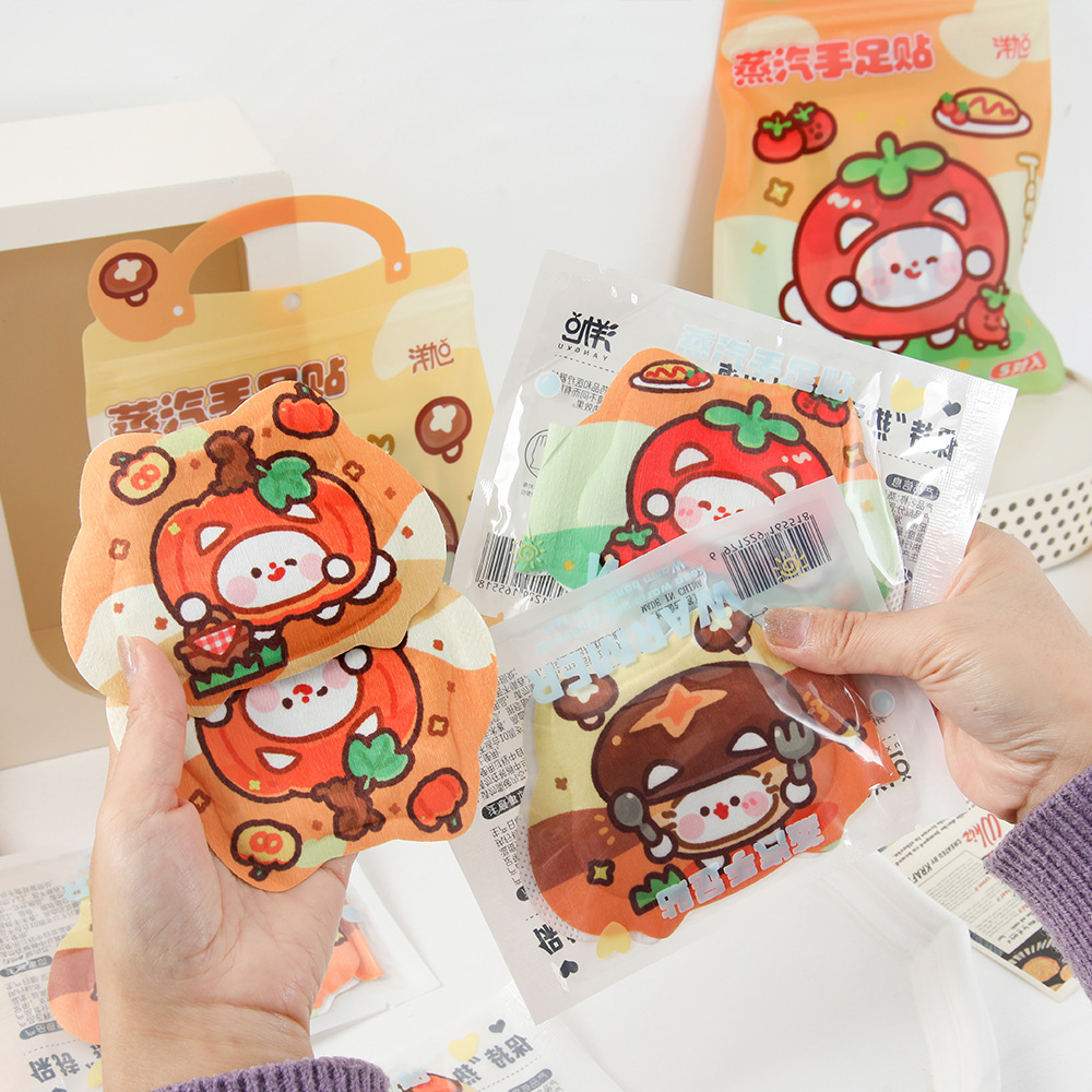 Pequeño tomate calentador de manos auto-calentador para bebés calentadores de manos y pies para estudiantes calentadores de manos al aire libre calentadores de manos vestidos