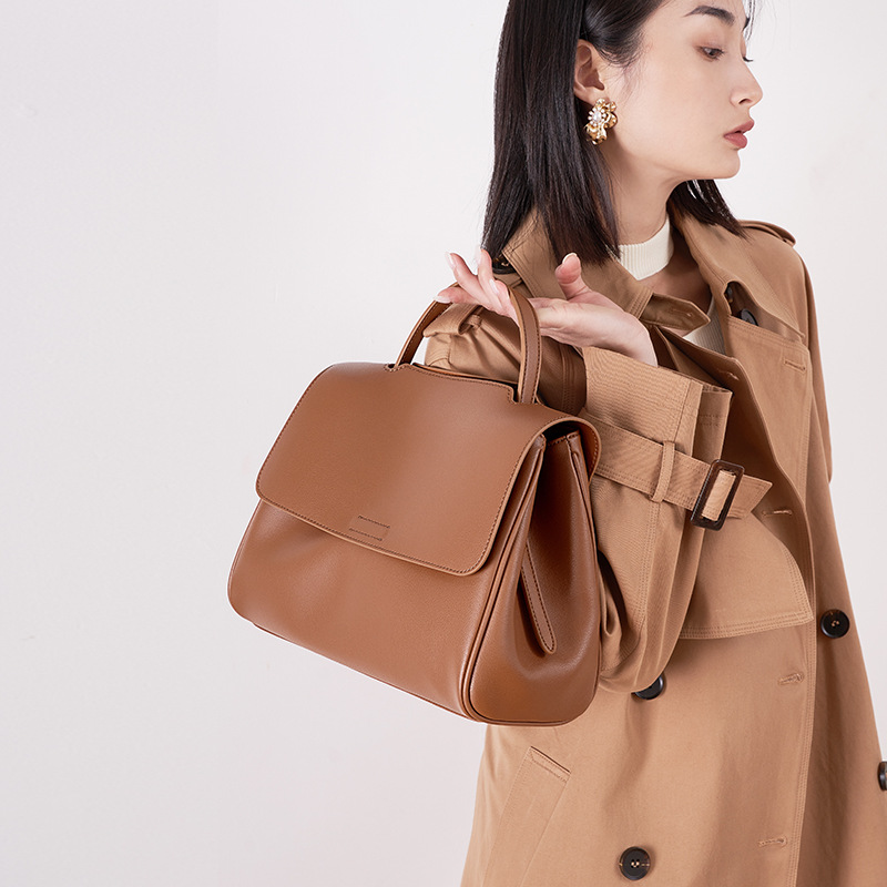 Women's Soft Leather Bag 2026 New Fashion Single Shoulder Crossbody Bag Large Capacity Versatile Tote Underarm Bag Genuine Leather Handbag - Thumbnail 2
