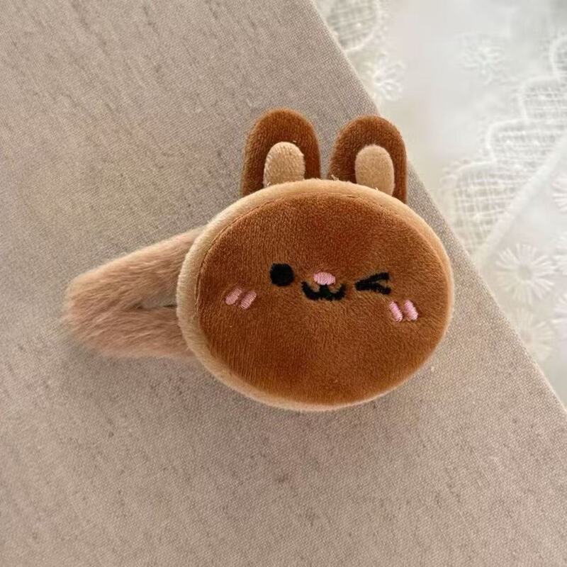 漫画人形ぬいぐるみレッサーパンダヘアピンサイドクリップ大型BBクリップヘアアクセサリーヘアピンメイクアップクリップぬいぐるみ|undefined