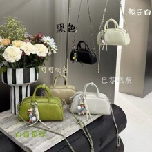 跨境批发韩系手提波士顿女包包高级感小众慵懒通勤包单肩斜挎包