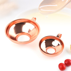 Rose gold wide-mouth funnel, large-caliber noodle funnel for takeaway packaging&mdash;ideal for filling food, kimchi, jam, sausages, or even powdered ingredients.