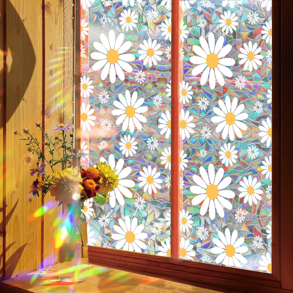 140g Weight Glass paster Home Textiles & Decor Type PVC Material Leaf Pattern Casual, Pastoral Style Casual Pastoral Leaf PVC Glass Paster Wall Art 133