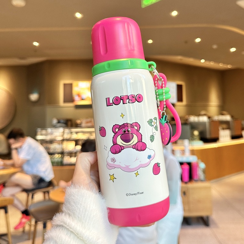 史努比儿童保温杯女孩上学专用小学生食品级316吸管杯子男双饮杯|undefined