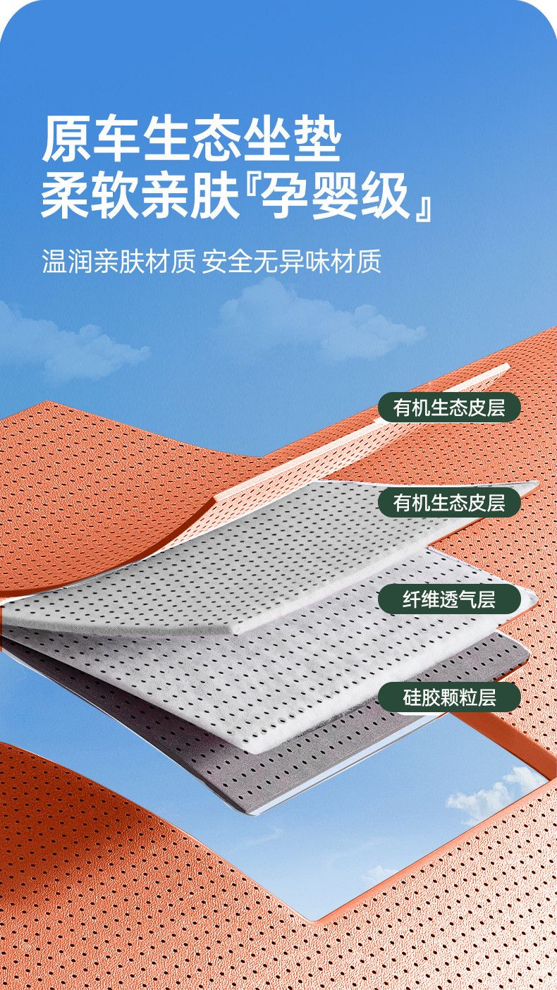 Suitable for BYD Tang, all-inclusive seat cushion, universal for all seasons, slim waist seat cover, car interior accessories