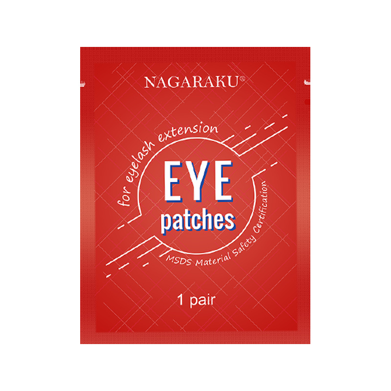 NAGARAKU parche de ojo de pestañas de injerto amigable con la piel fácil de ajustar aislamiento de tela no tejida eliminar junta de pestañas inferior