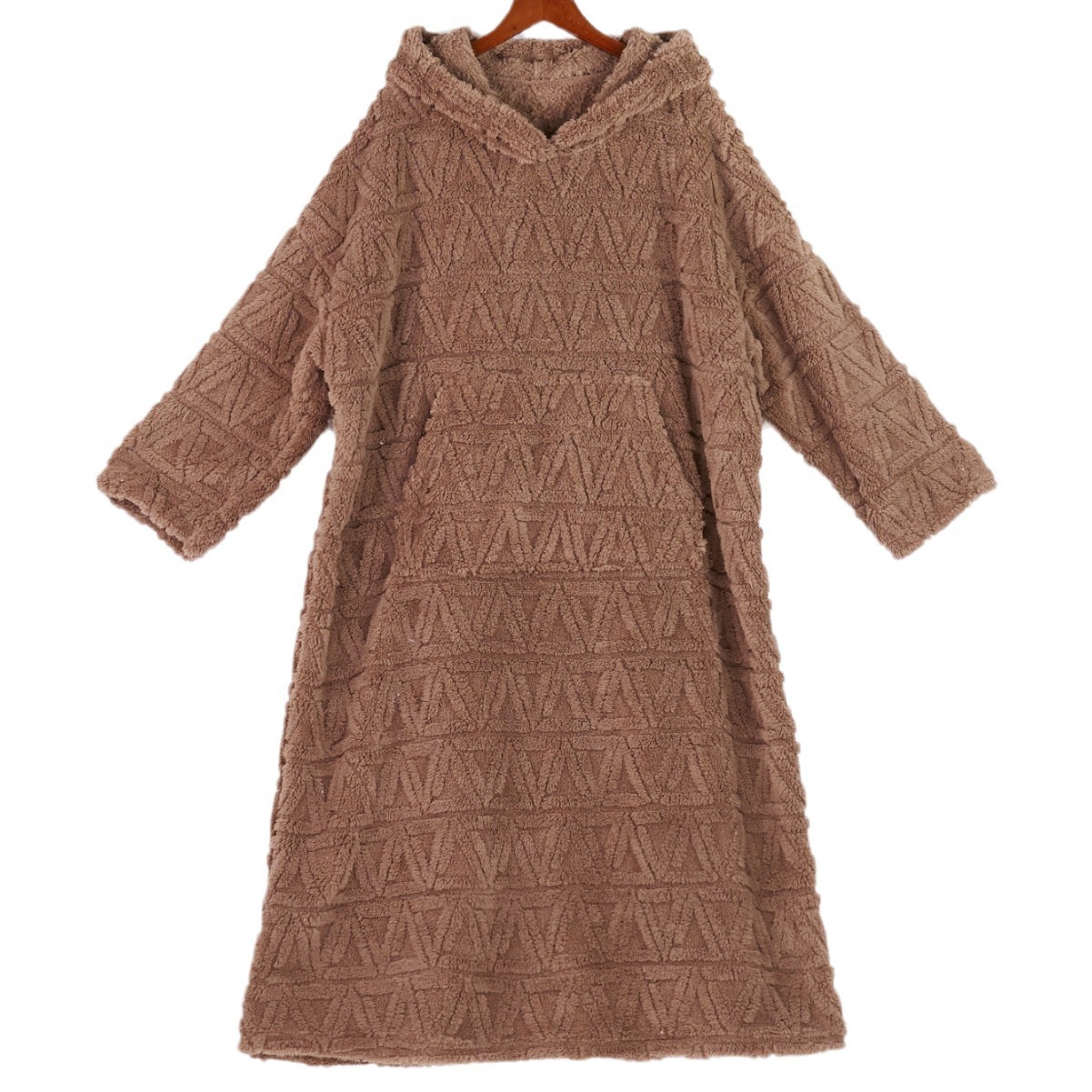 Intimo e pigiami comodi in velluto di cotone, camicia da notte lunga, abbigliamento da casa per donna, autunno e inverno_voghion.com