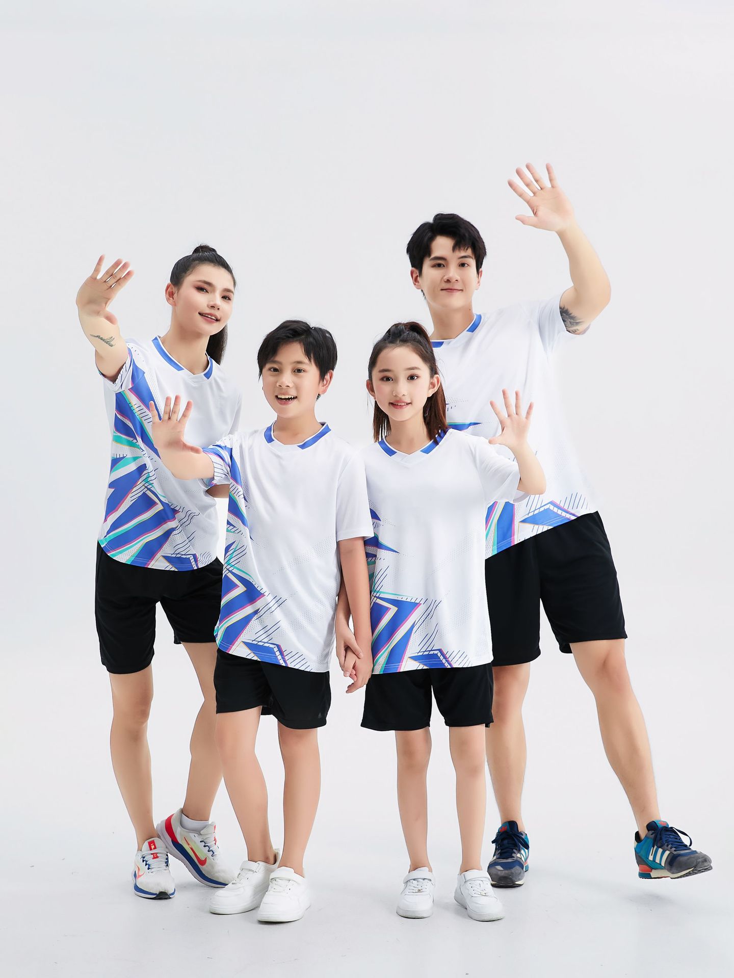 Nuevo equipo nacional de bádminton trajes deportivos hombres y mujeres uniformes olímpicos de París impresión de entrenamiento de secado rápido