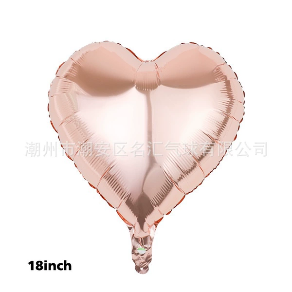 18 -inch peach heart rose golden color