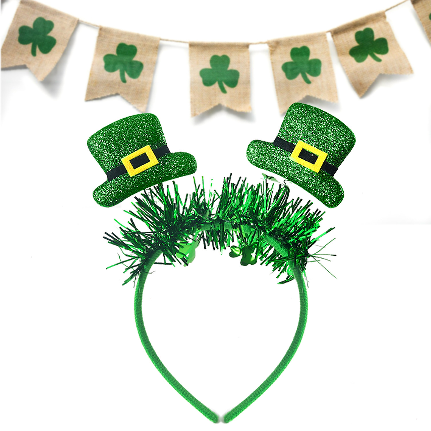 Nuevo cross-border irlandés día de San Patricio Fiesta de carnaval tribol decoración toque