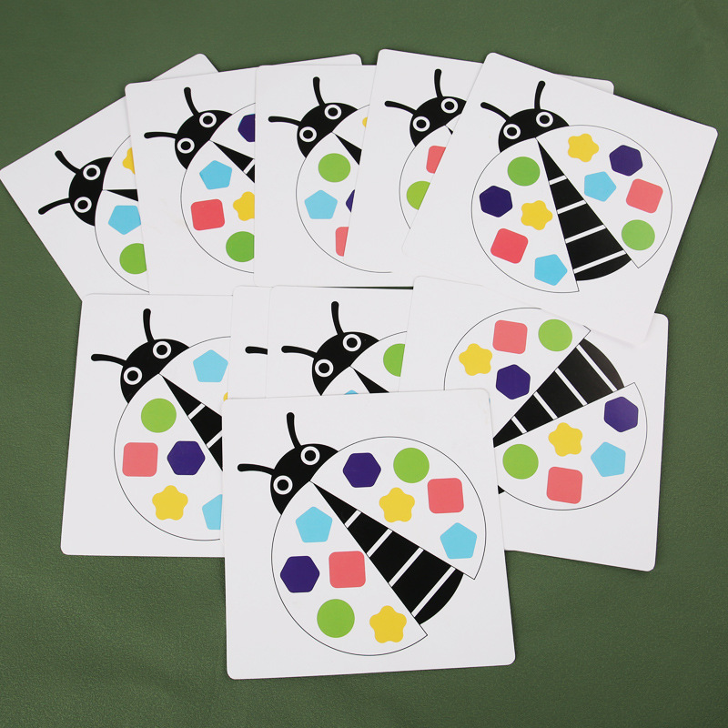 Jardín de infantes para niños Montserrat Educación temprana mariquita nuez ensamblaje juego de ensamblaje para niños Educación temprana puzzle tornillo juguete combinado