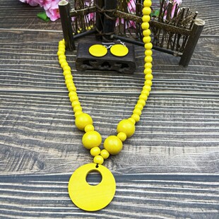 �����L�͹Ų�ɫľƬ�����朶��h���b�羳�Ɍ��Ʒnecklace���Ů