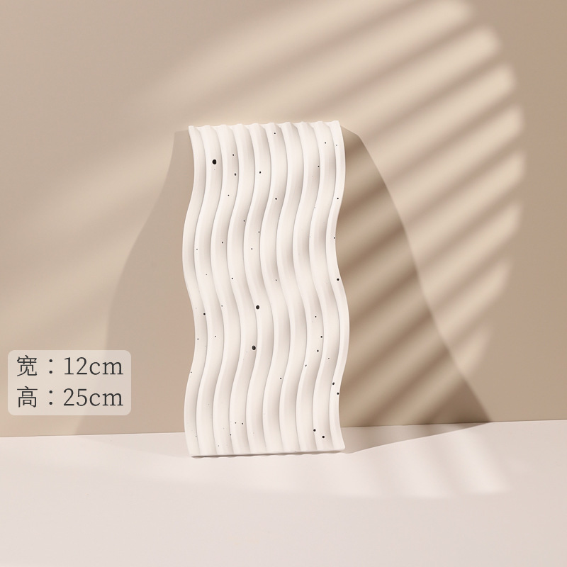 스플래시 잉크 물결 모양의 석고 보관 트레이