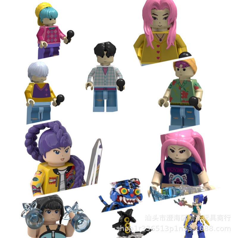 Hunter Witch Group Cross-Border New Product Children's Toys Girls Assembled Building Block Ornaments to Exercise Spatial Thinking and Hands-On Ability