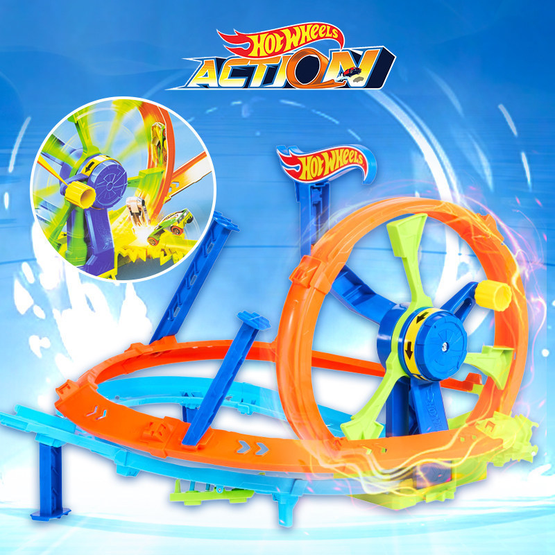 Hot Wheels Alloy Car Track Set Stunt Loop Electric Racing City Garage Scene Boys' Toy Hot Wheels Alloy Car Track Set Stunt Loop Electric Racing City Garage Scene Boys' Toy