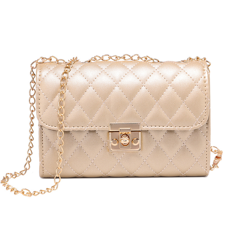 Bolso de mujer 2021 nuevo bolso cuadrado de cadena bordada, bolso casual, pequeño mochila claro, comercio exterior