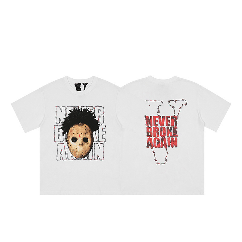 外単VLONE FOG潮牌大v字母Logo桜半袖スケッチ刺繍唇印落書きプリントtシャツ|undefined