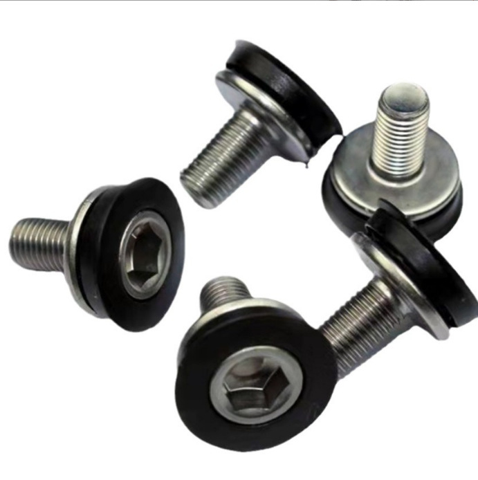 Square hole middle shaft waterproof screw bicycle mountain bike road bike folding bike crank screw seal middle shaft