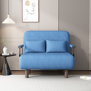 Foldable Sofa Bed Dual-use Balcony Living Room Small Apartment Multi-functional Internet Popular Double Push-pull Telescopic Variable Bed