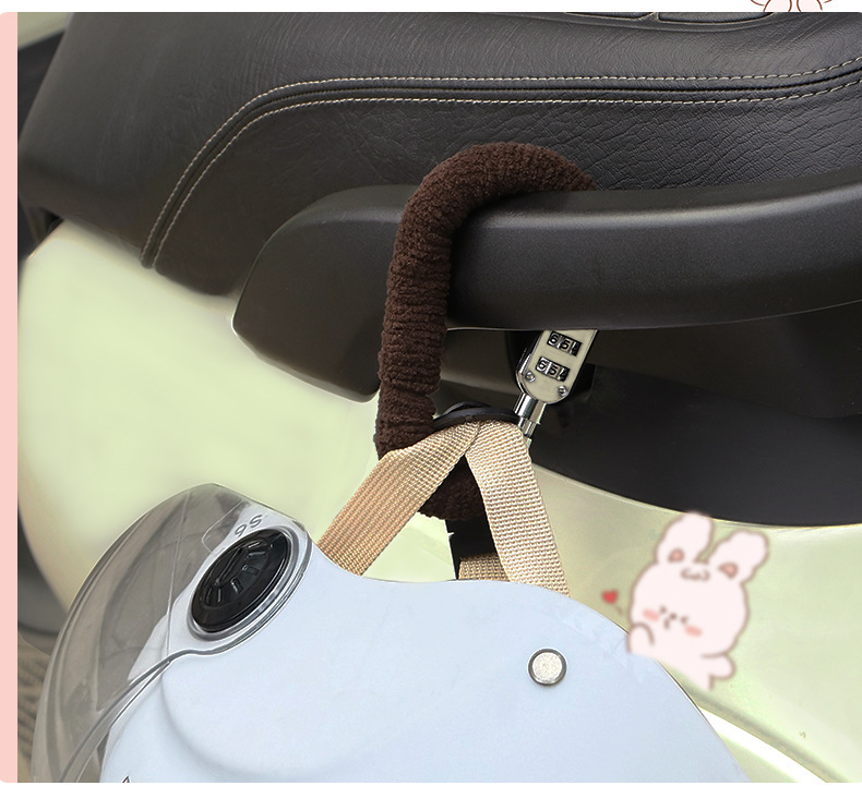 Mountain Bike Password Lock Anti-Theft Cute Cartoon Bicycle Bicycle Lock Road Bike Helmet Lock Chain Lock