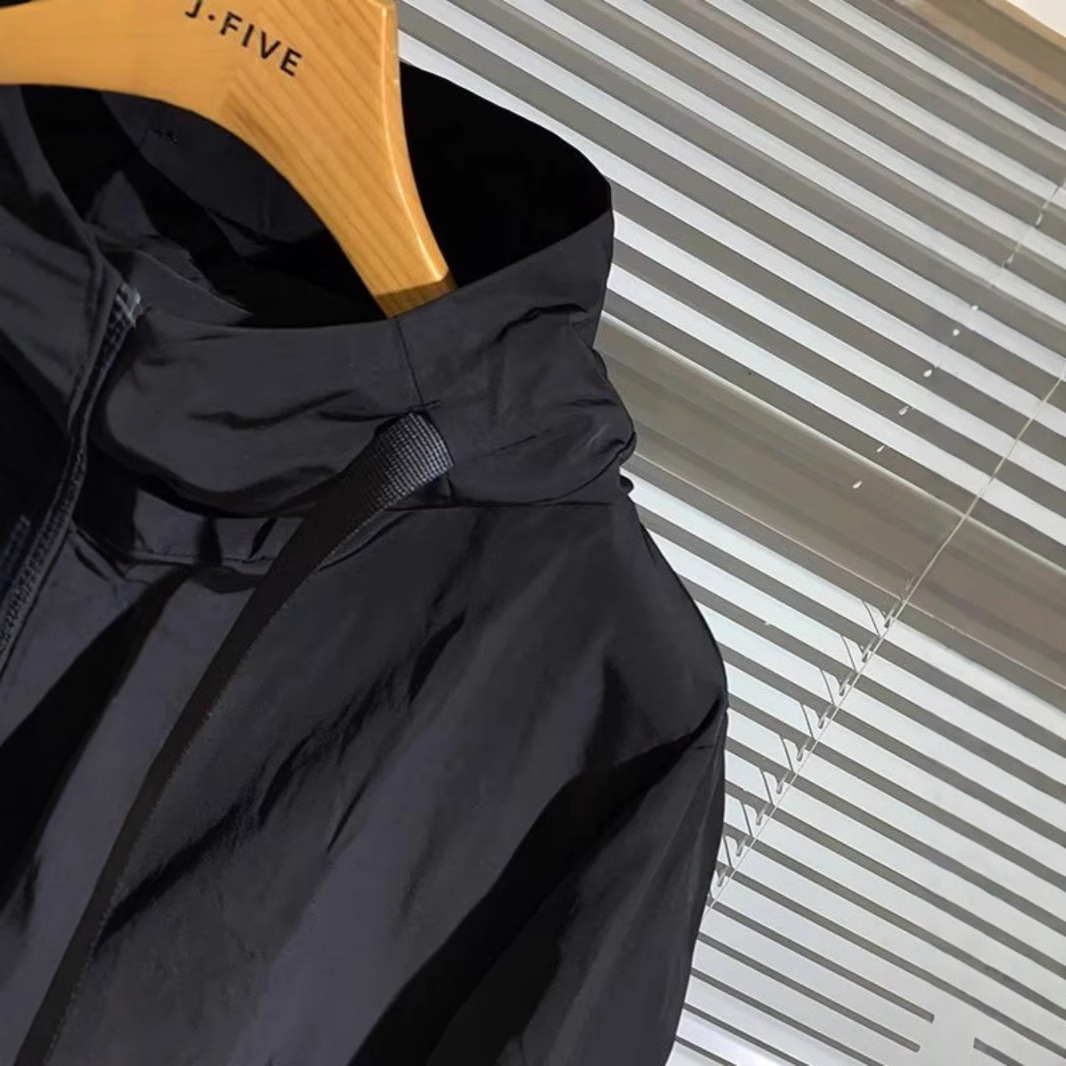 Nuova giacca minimalista da uomo autunno e inverno, giacca casual in cotone, giacca corta alla moda, top con cappuccio slim fit, alla moda_voghion.com