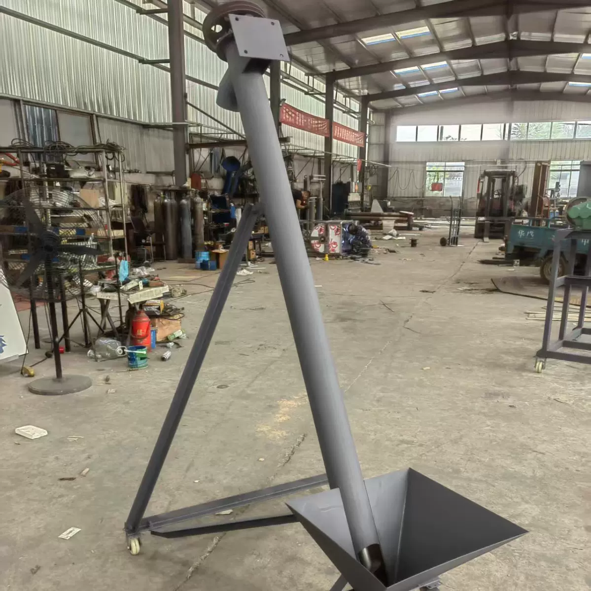 定制螺旋绞龙上料机 食盐化工粉末管式螺旋提升机