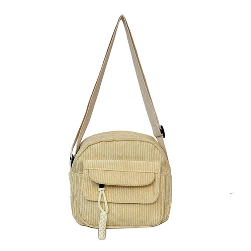 2025 New Corduroy Fashion Single Shoulder Bag for Women, Ins Casual Crossbody Bag, Student Small Square Bag, Cute Fabric Bag
