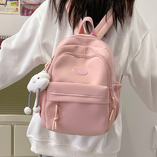 Summer and Autumn Creamy Series Teenage Girl Travel Backpack Korean Style Ins Sweet and Cute Children's Spring Outing Backpack