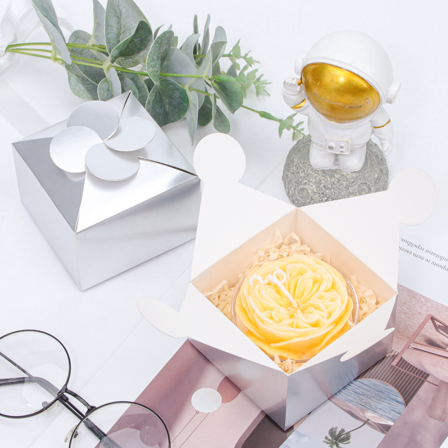 13g Weight Gift Box Event & Party Supplies 1 Piece Quantity Holiday, Wedding, Party Occasion Wedding Festival Solid Color Pattern Wedding Solid Color Paper Holiday Wedding Party Gift Box Gift Wrapping Supplies 11