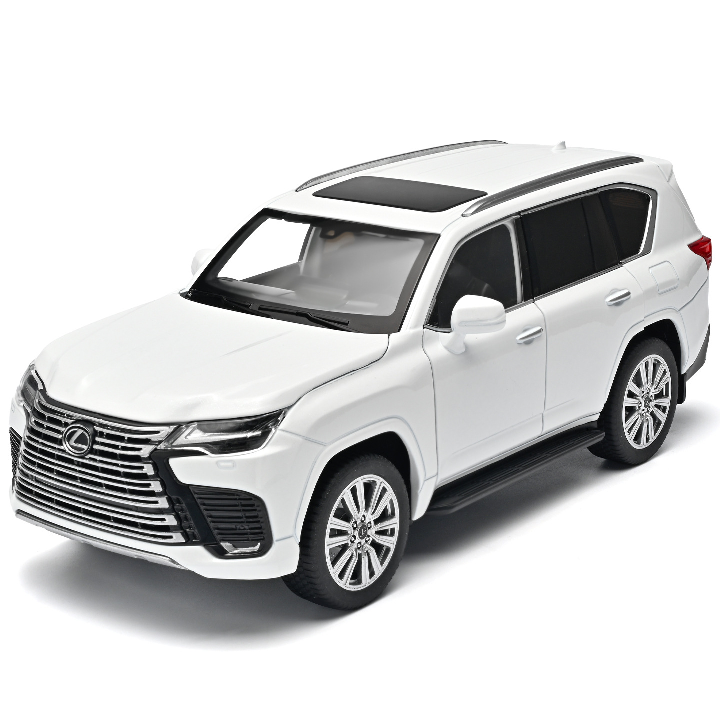 Auténtico autorizado 1: 24 modelo de automóvil de aleación Lexus LX Echo sonido y luz regalos de lujo cross-country regalo conmemorativo