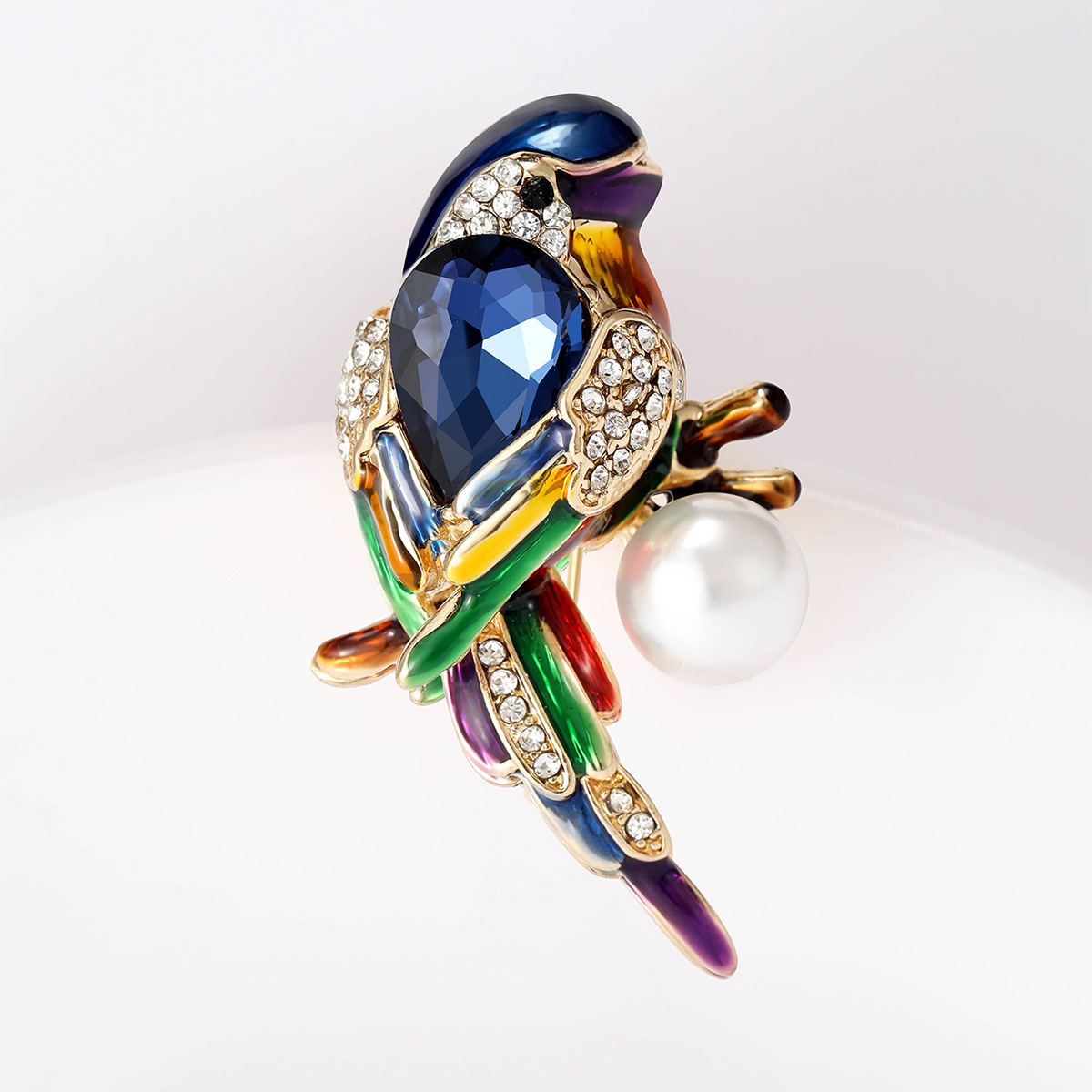 Women's Gender Cute Pin Alloy Inlay Rhinestones Pearl Women's Brooches