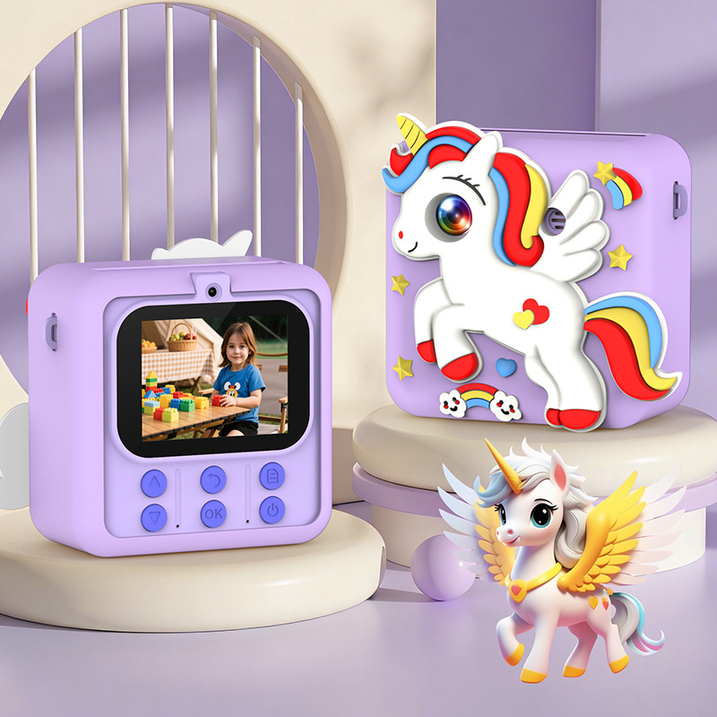 Nuevos productos lindos dibujos animados mini-children fotografía antes y después de la cámara doble HD inmediatamente fotografía de niños