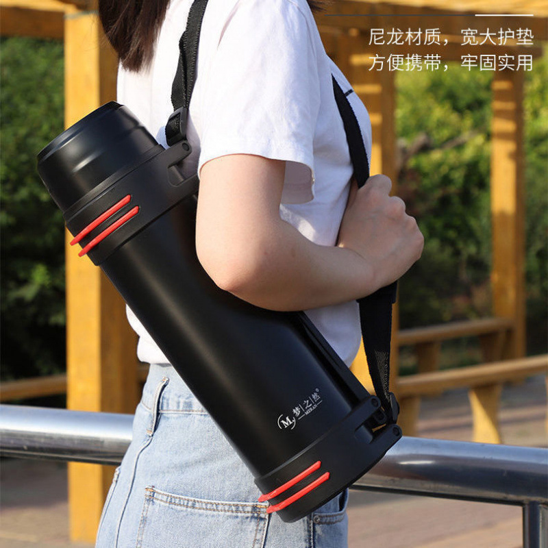 不锈钢保温壶旅游壶保温杯子大容量户外运动保冷水壶便携车载|undefined